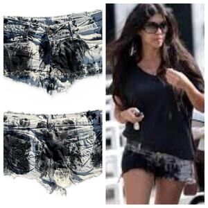 Siwy Camilla Come Away With Me Shorts Y2K Super Low Rise Cut Off Kardashian 26